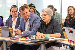 Pamela Zenner-Richards at Board meeting