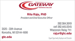 Business card example