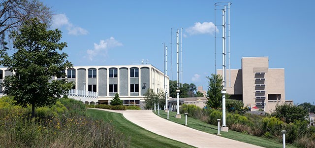 Wind turbines on the Racine Campus