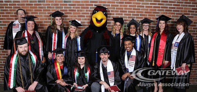 Gateway students at commencement